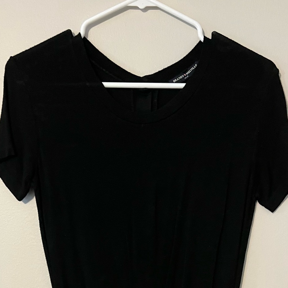 Brandy Melville Black Romper with Buttons in the Back